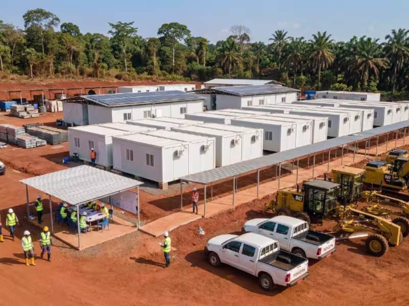 Base de vie de chantier modulaire en Guinée — Module Concept
