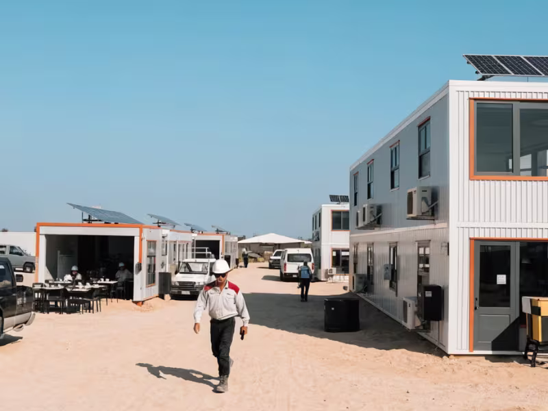 Base de vie modulaire en Mauritanie — Module Concept