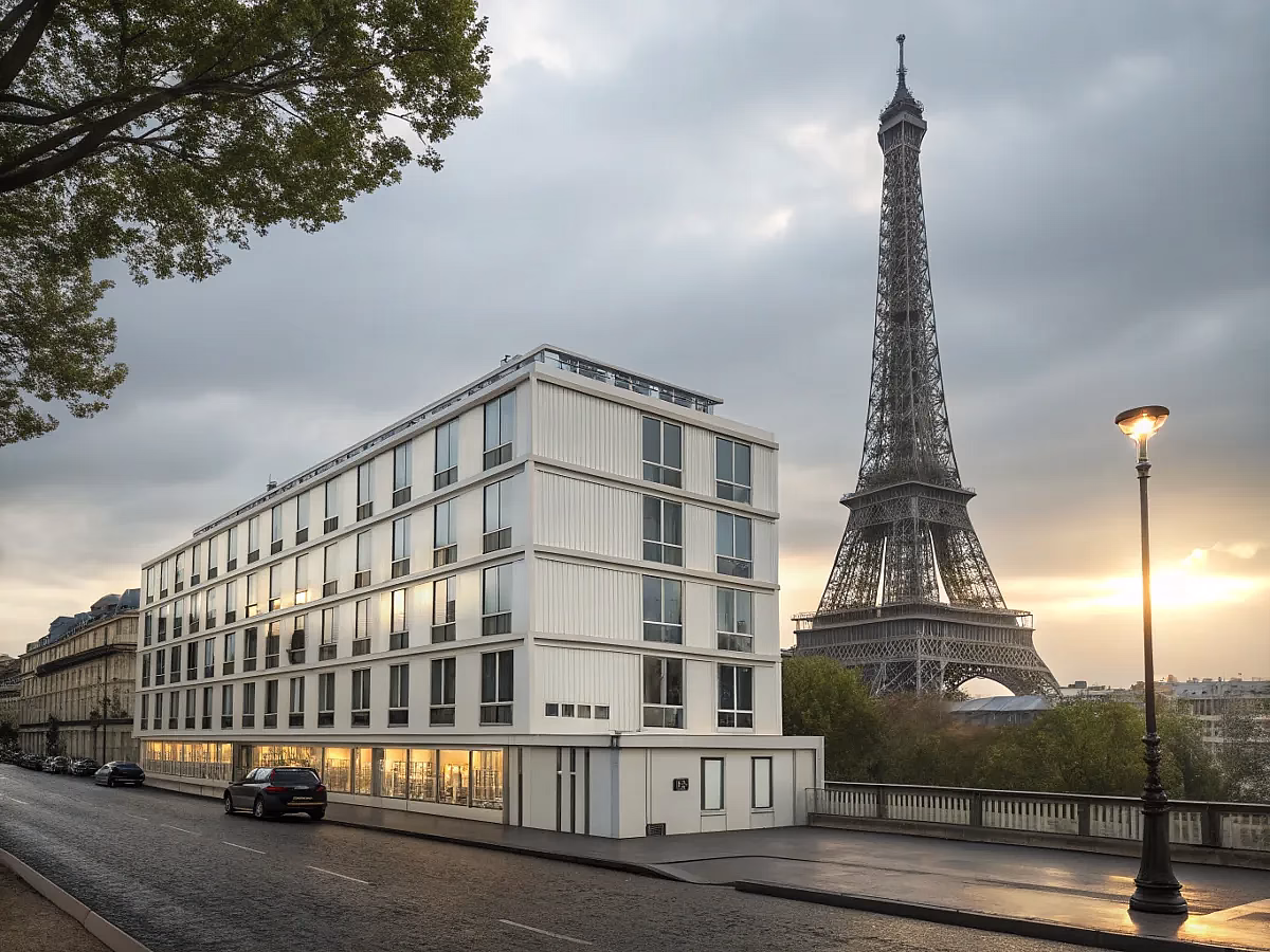 Bâtiment modulaire multi-étages à Paris