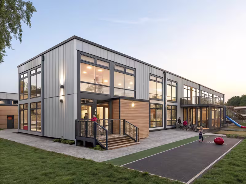 Aménagement de salles de classe modulaires