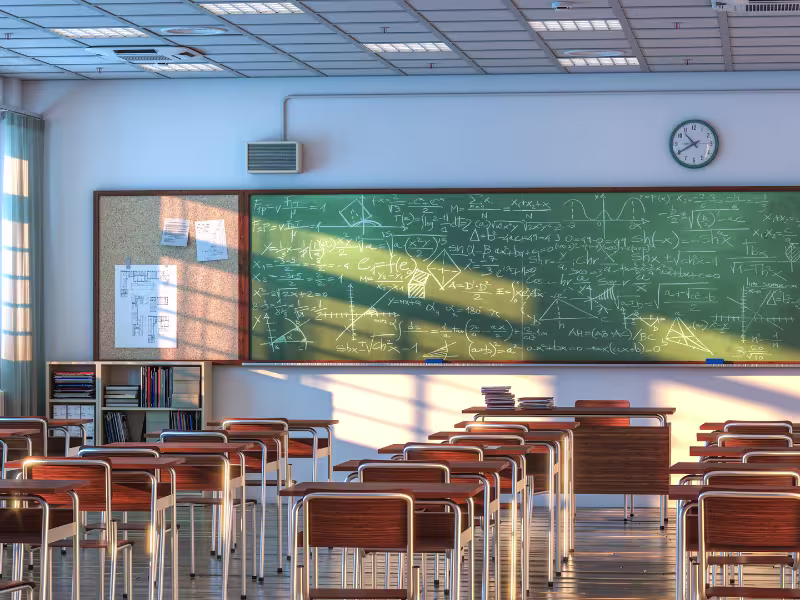 Faux plafond pour salle de classe modulaire