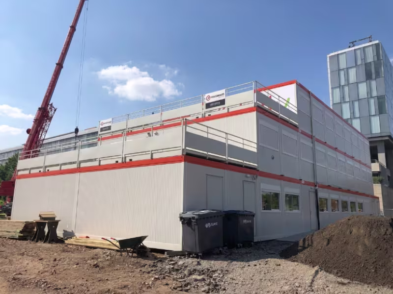 Installation modulaire pour le BTP