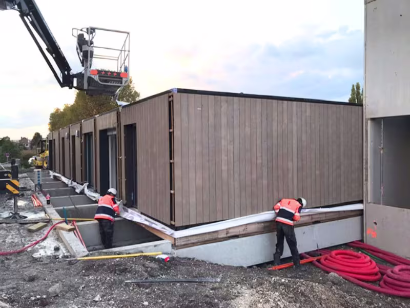 Installation clé en main de module bois