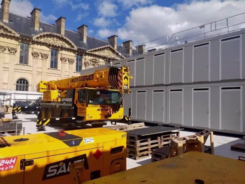 Levage et grutage d'un module modulaire
