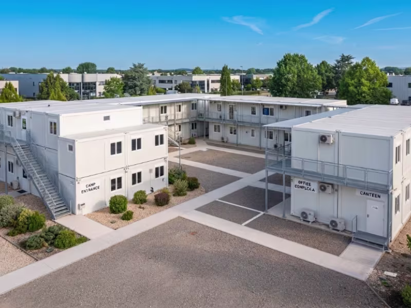 Base de vie modulaire pour travaux publics et infrastructures