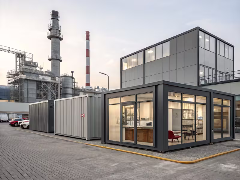 Bâtiment modulaire pour l'industrie