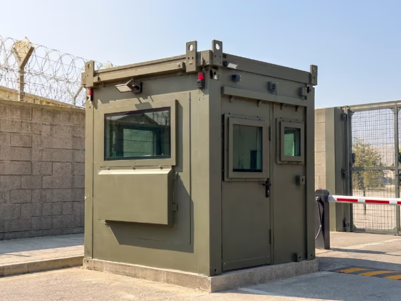 Poste de garde modulaire pour la sécurité