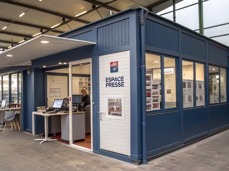 Salle de presse modulaire
