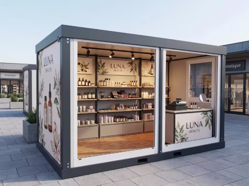 Bulle de vente pour retail et pop-up stores
