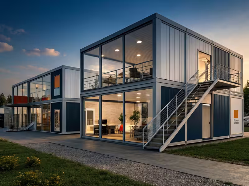 Bureau modulaire préfabriqué pour entreprise