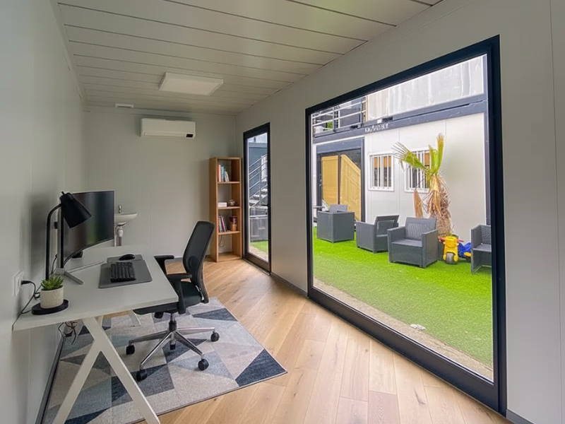 Bureau modulaire aménagé