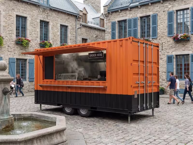 Food truck modulaire container
