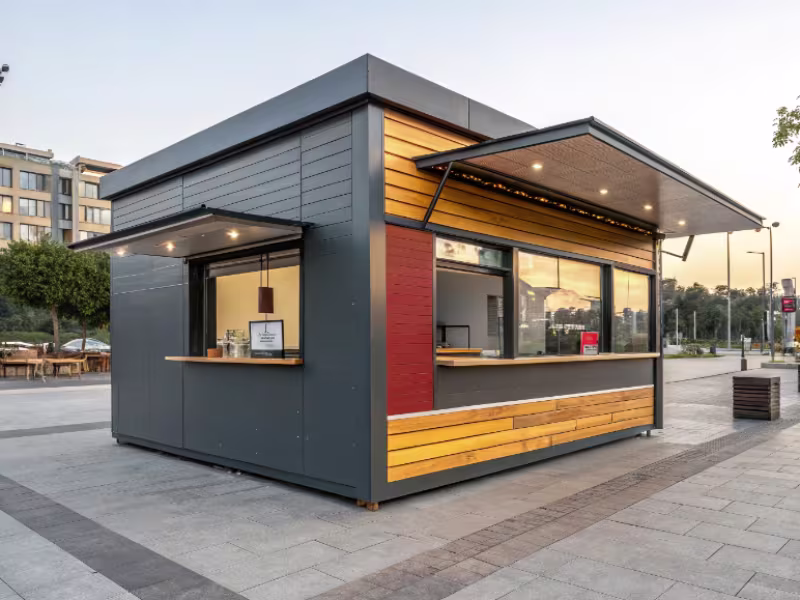 Kiosque modulaire point de vente