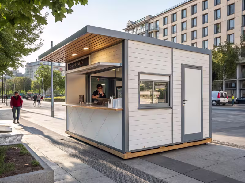 Kiosque truck modulaire de restauration