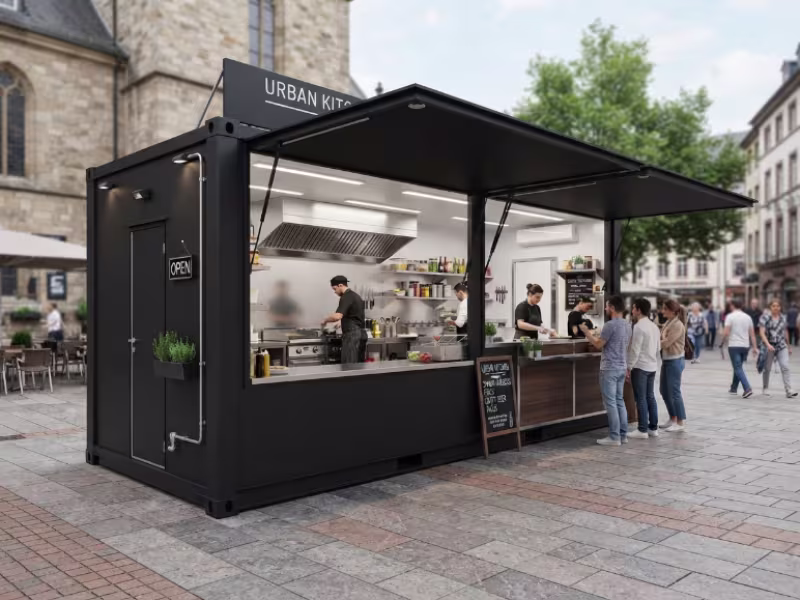 Module de street-food pour restauration rapide