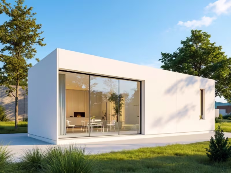 Studio de jardin modulaire avec baie vitrée