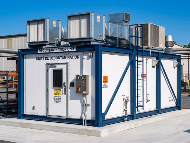 Unité de décontamination modulaire santé