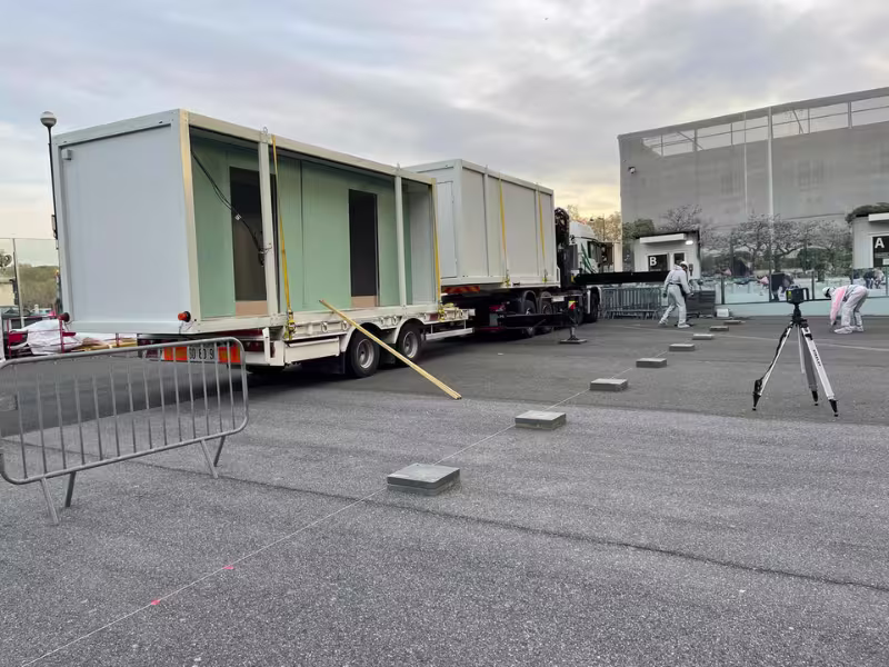 Sas de décontamination, compartiment personnel