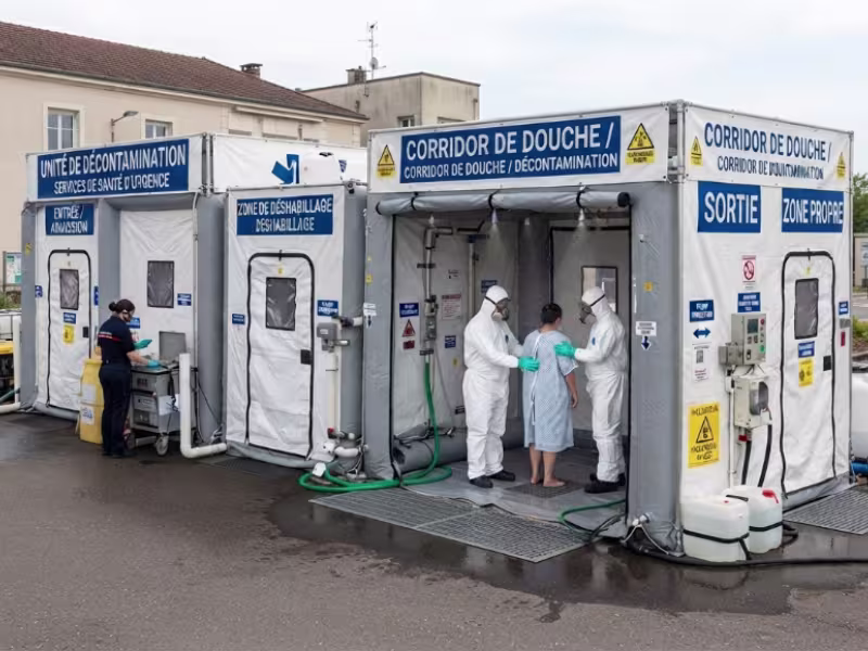 Unité de décontamination pour établissement de santé