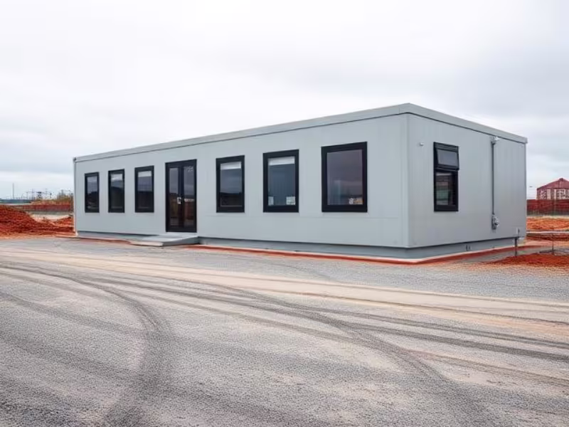 Réfectoire préfabriqué pour installation temporaire