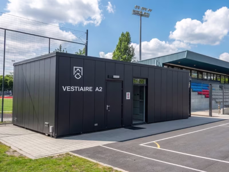 Vestiaire sportif modulaire pour club ou stade