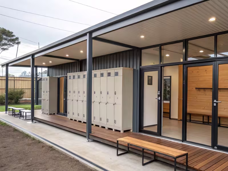 Vestiaire modulaire haut de gamme pour site touristique