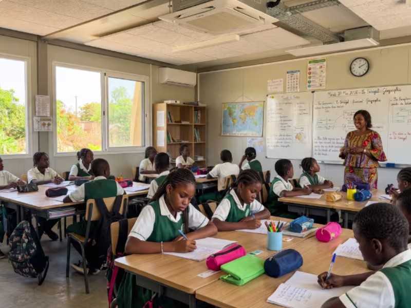 Salle de classe modulaire au Sénégal — Module Concept