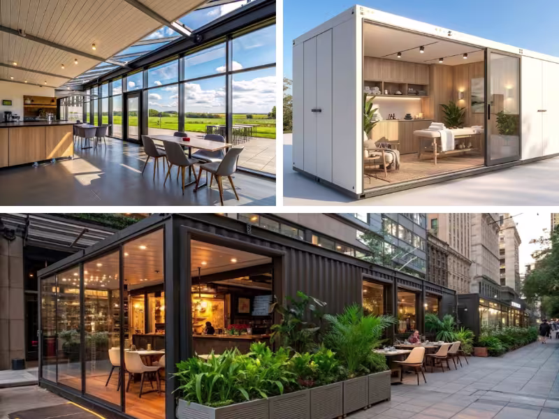 Espaces communs modulaires : restaurant et réception