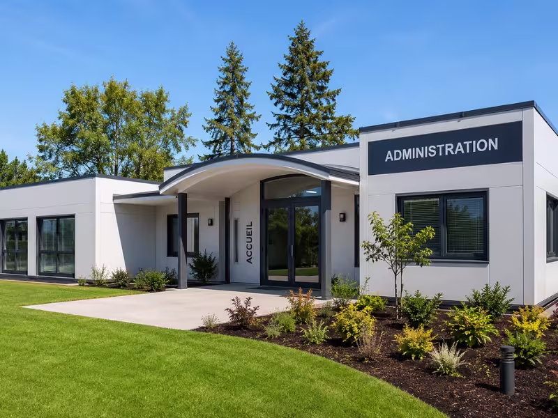 Bâtiment modulaire pérenne pour bureaux et administrations