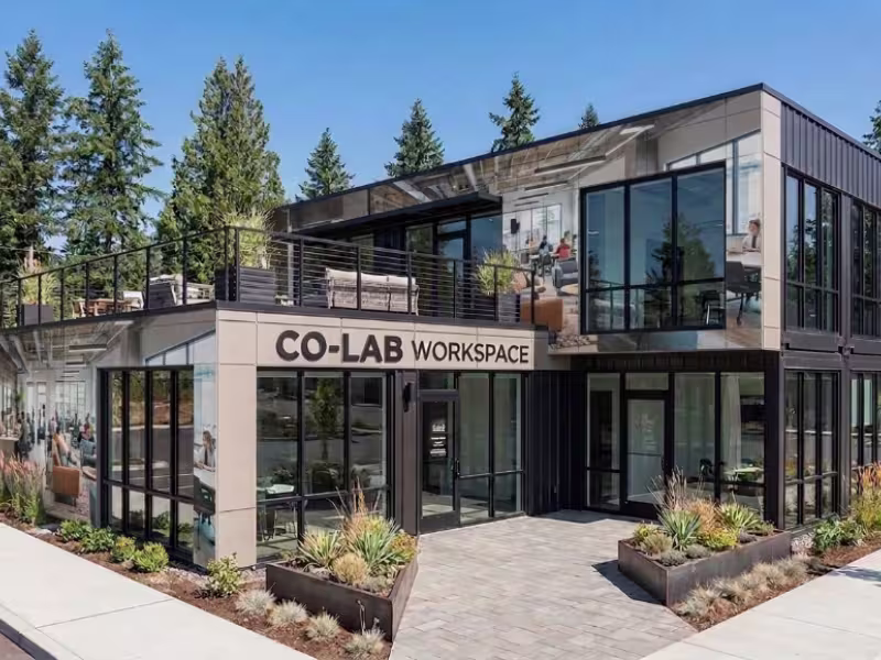 Bâtiment modulaire pérenne pour le secteur du commerce