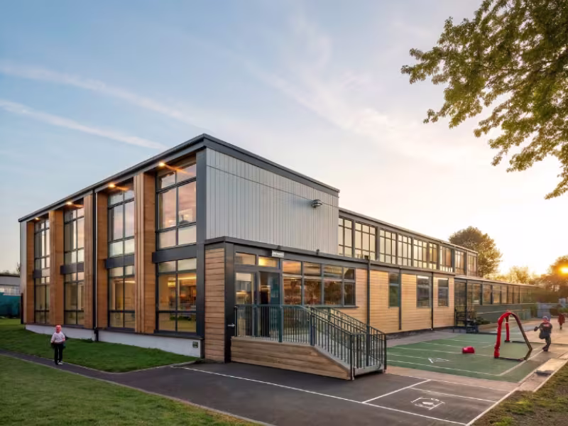 Bâtiment modulaire pérenne pour le secteur de l'éducation