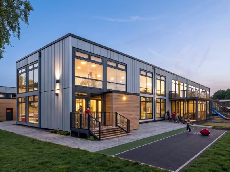 Configuration standard d'une école modulaire