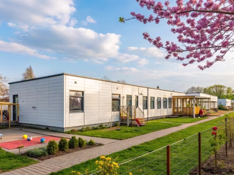 Isolation acoustique d'une école modulaire