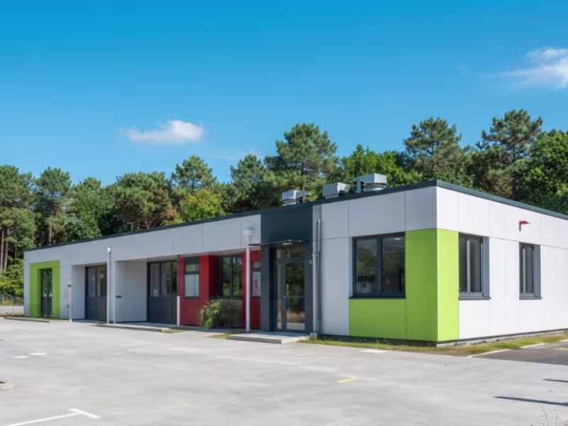 Réception et mise en service d'une école modulaire