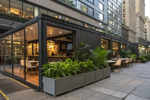 Buvettes restaurant caffe container modulaire